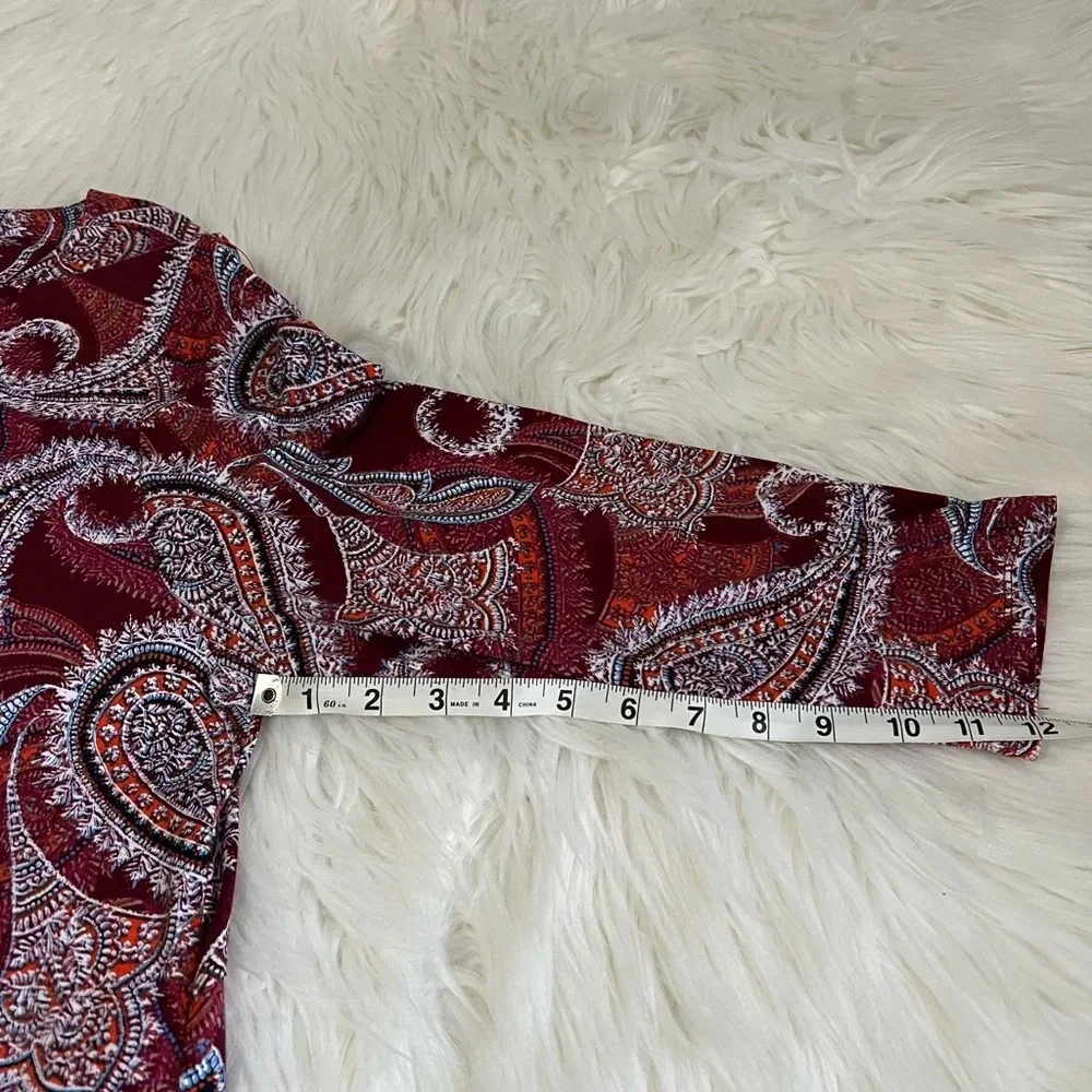 Ruby Rd. Paisley Blouse Size Large - Picture 7 of 8